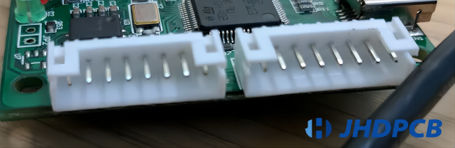 jst connectors on PCB