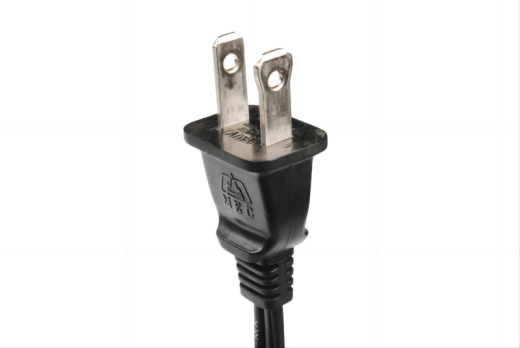 A polarized electrical socket used in North America