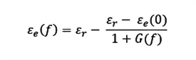 Frequency Dependent Effects of Microstrip Lines