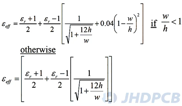 Effective dielectric constant (εeff)